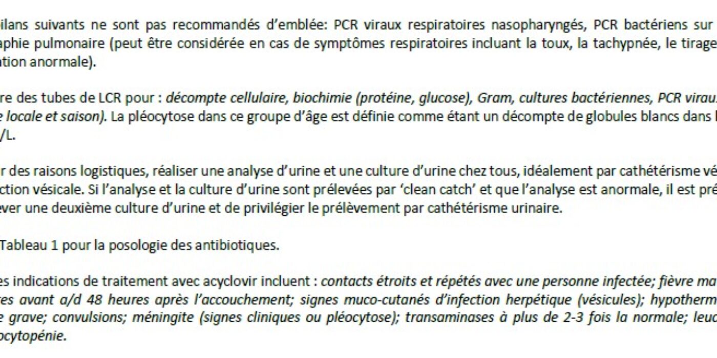 Algorithme nourrisson fébrile 8-21 jours de vie 202502 annotations