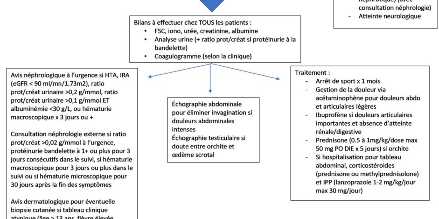 Algorithme prise en charge PHS CHUSJ 20221206