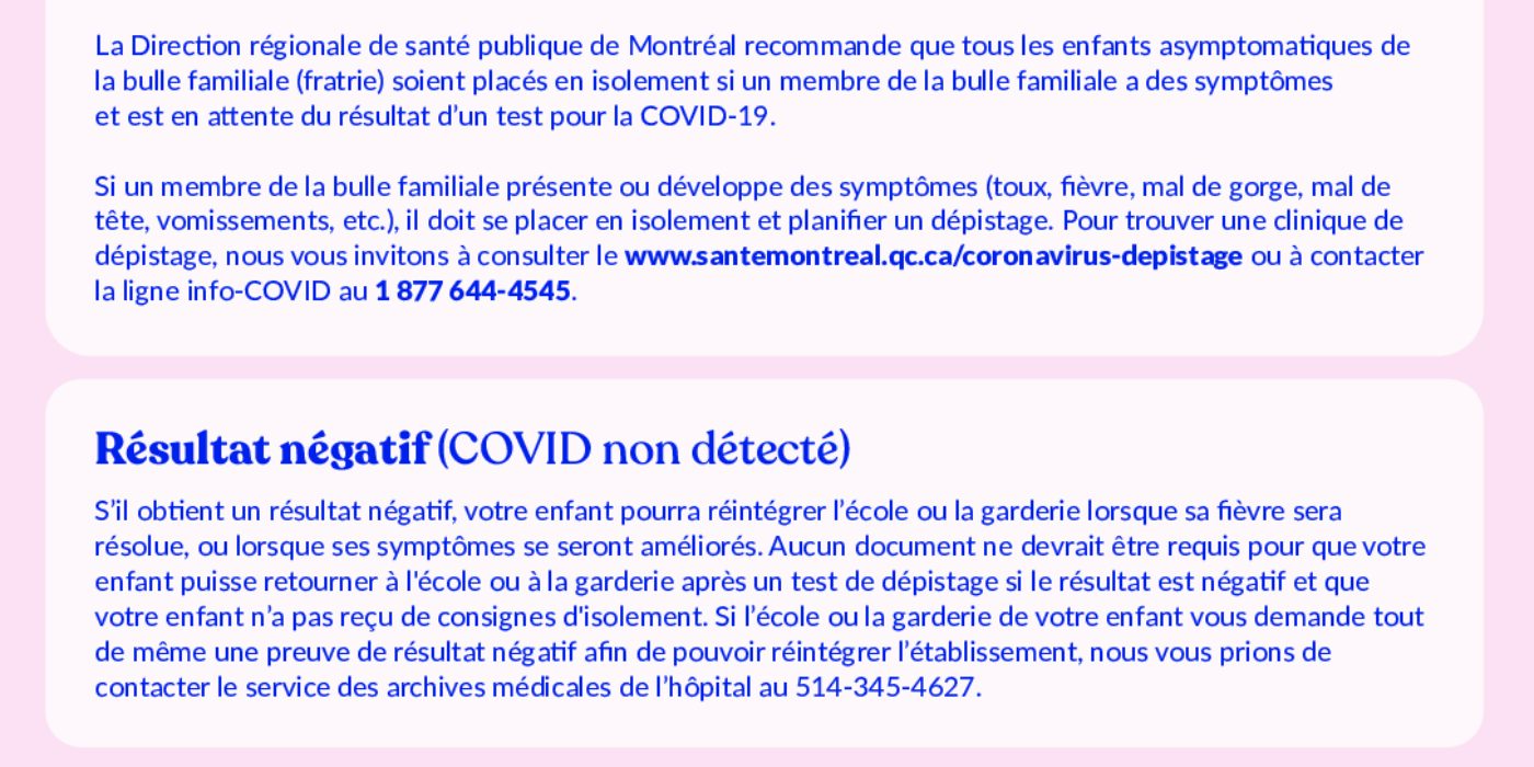 CHUSJ_Lettre_Consignes_RetourMaison_Francais_26Janv