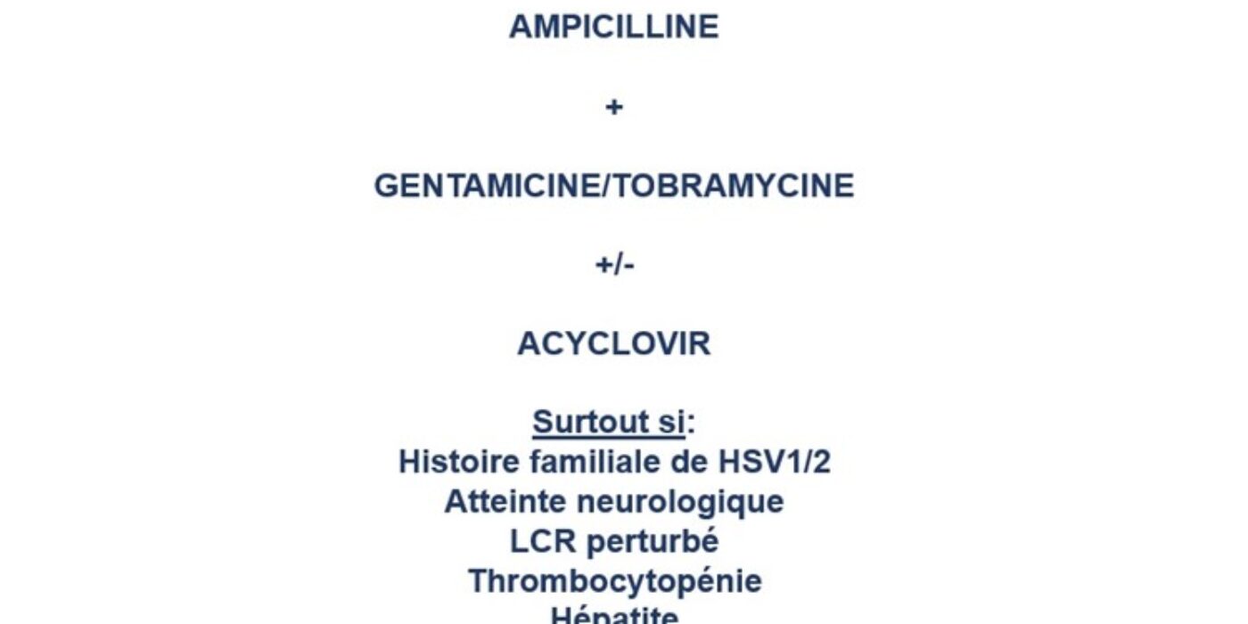 Choc septique antibio moins 1 mois