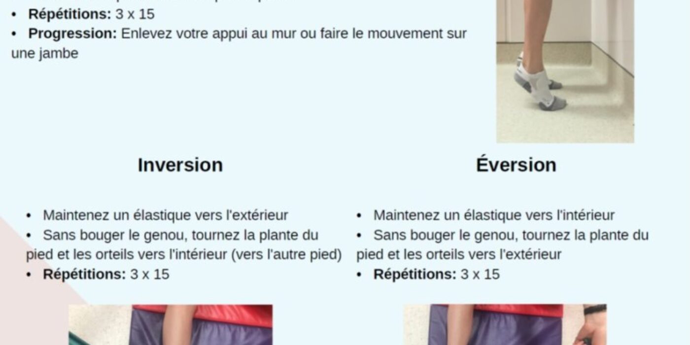 Entorse exercices p3